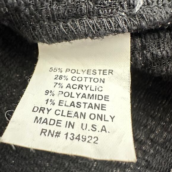 Emerson Fry Tuckernuck Made in New York Gray Stretch Jacquard Layering Top S - Picture 8 of 8